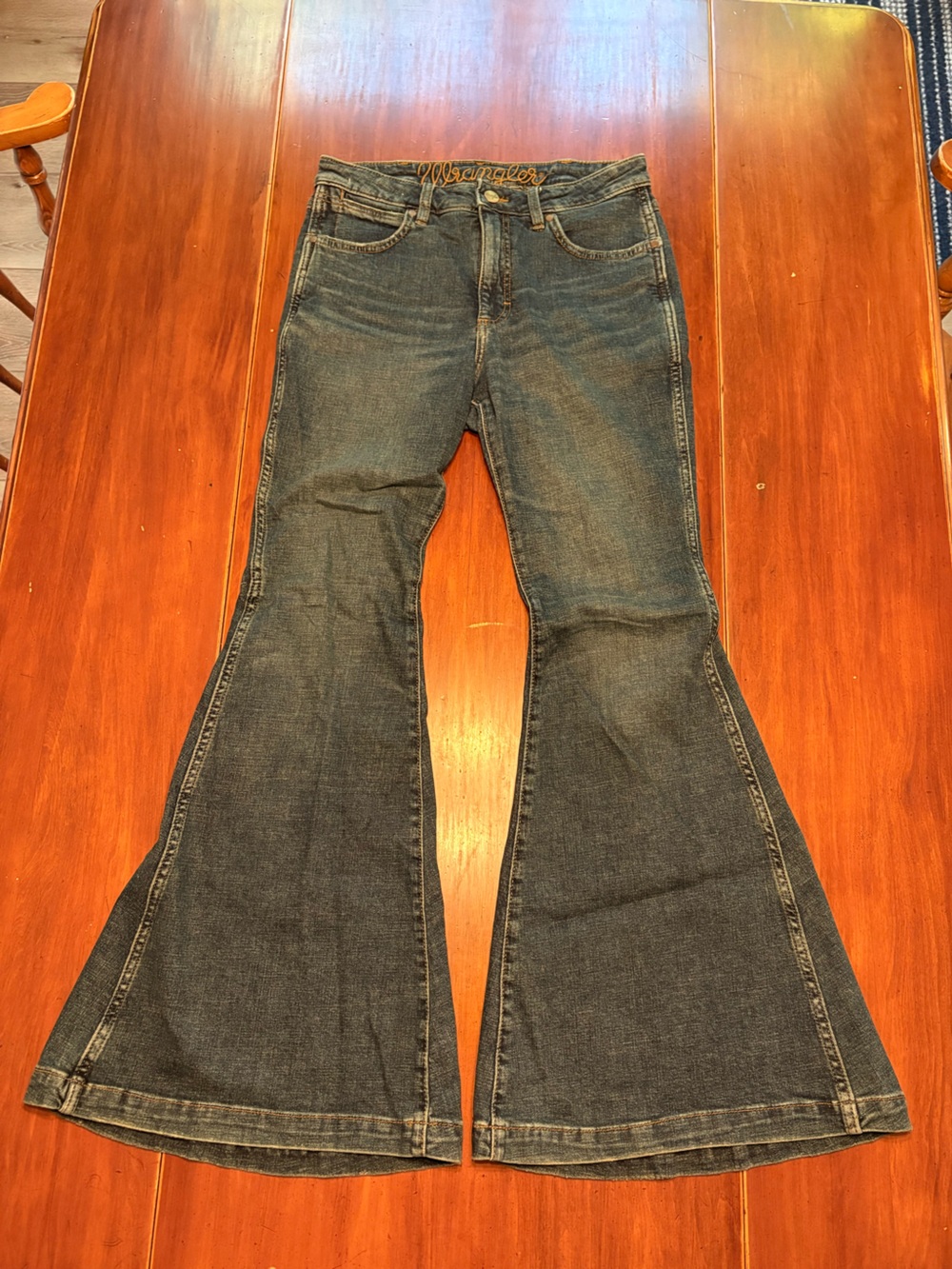 Wrangler Retro Jana High Rise Flare Jeans 28x32 Western Bell Bottoms